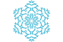 Sjablonen met sneeuw en vorst - Sneeuwvlok I