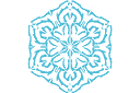 Sjablonen met sneeuw en vorst - Sneeuwvlok XI