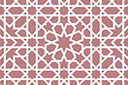 Muursjablonen met herhalende patronen - Alhambra 07a