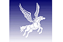 Dierenstencils - verkoop in kleine partijen - Pegasus. Pak van 4 stuks.