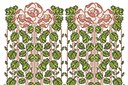 Muursjablonen met herhalende patronen - Behang van moderne rozen