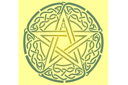 Stencils met Keltische motieven - Keltisch pentagram 94