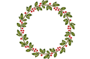 Ronde sjablonen - Kersen cirkel