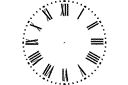 Kleine groothandel van verschillende stencils - Wijzerplaat 5. Pak van 4 stuks.