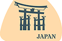 Sjablonen met herkenningspunten en gebouwen - Japan