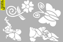 Kleine stencils met eenvoudige sets - Kinderset 03