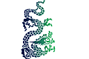 Draken sjablonen - Koninklijke draak