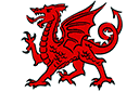 Draken sjablonen - Draak van Wales