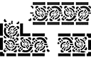 Sjablonen voor hoeken - Keltische rand & hoek 2729