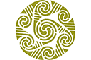 Ronde sjablonen - Keltische cirkel 127