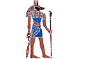 Egyptische sjablonen - God Anubis