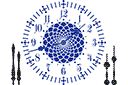 Stencils met verschillende objecten en voorwerpen - Wijzerplaat 8