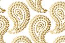 Muursjablonen met herhalende patronen - Stekelig paisley behang