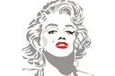 Stencils met historische kunst - Marilyn Monroe