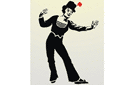 Stencils met historische kunst - Marcel Marceau