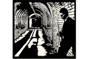 Stencils met historische kunst - Jazztunnel