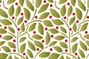 Sjablonen met bladeren en takken - Bladeren en bessen: behang