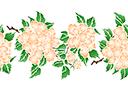 Stencils met tuin- en veldbloemen - Grote chrysanten B