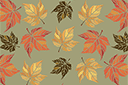 Sjablonen met bladeren en takken - Esdoornblad behang