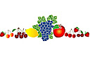 Stencils met fruit en bessen - Vrucht 1