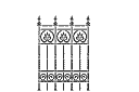 Andere randstencils - Hek 1