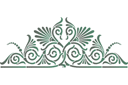 Griekse stijl sjablonen - Grieks monogram 16
