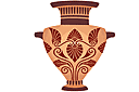 Griekse stijl sjablonen - Vaas met ornament