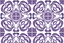 Muursjablonen met herhalende patronen - Behang modern 08