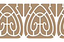 Stencils van Art Nouveau en Art Deco stijlen - Art Nouveau rand 019
