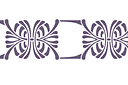 Sjablonen met klassieke randen - Art Nouveau rand 055
