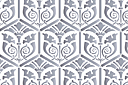 Muursjablonen met herhalende patronen - Renaissance lelies - behang