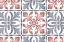 Muursjablonen met herhalende patronen - Abstracte tegels