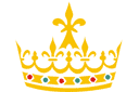 Sjablonen middeleeuwen - Kroon heraldiek