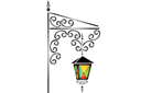 Stencils met verschillende objecten en voorwerpen - Gekleurde lantaarn 08