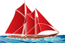 Sjablonen met zeeleven - Scarlet Sails