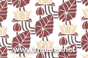Muursjablonen met herhalende patronen - Lelies en bladeren