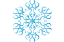 Sjablonen met kerstmotieven - Sneeuwvlok XXV