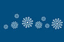 Sjablonen met sneeuw en vorst - Sneeuwvlok rand