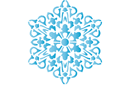 Sjablonen met kerstmotieven - Sneeuwvlok XX