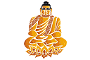 Oosterse stijl stencils - Boeddha