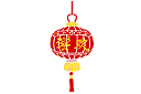 Oosterse stijl stencils - Chinese lantaarn