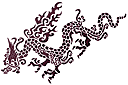 Draken sjablonen - Aanvallende draak