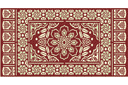 Oosterse stijl stencils - Ottomaanse tapijt 1