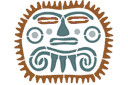 Stencils van het oude Amerika - Inca-masker
