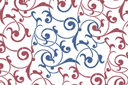 Muursjablonen met herhalende patronen - Kant behang 1