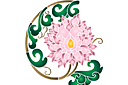 Oosterse stijl stencils - Chrysanthemum oostelijke tak