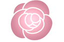 Stencils met tuin- en wilde rozen - Kleine roos 65