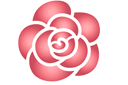 Stencils met tuin- en wilde rozen - Kleine roos 66