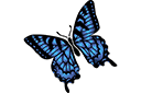Stencils met vlinders en libellen - Koninginnenpage