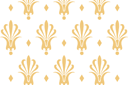 Muursjablonen met herhalende patronen - Heraldisch behang